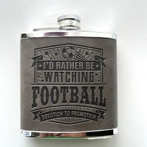Gray Football Flask